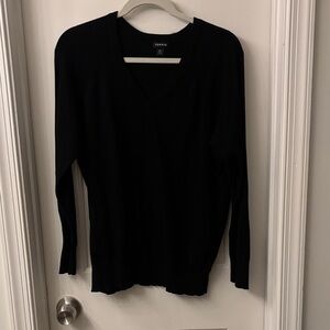 Torrid Classic Black V-Neck Sweater for Women